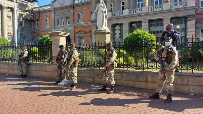 SANDF warns against provocation of its members by residents while on patrol